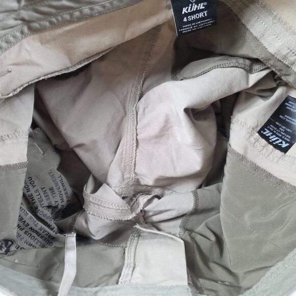 Kuhl 4 Short Womens Size 4 Beige Outdoor Hiking Pants Lightweight Stretchy - Picture 7 of 12